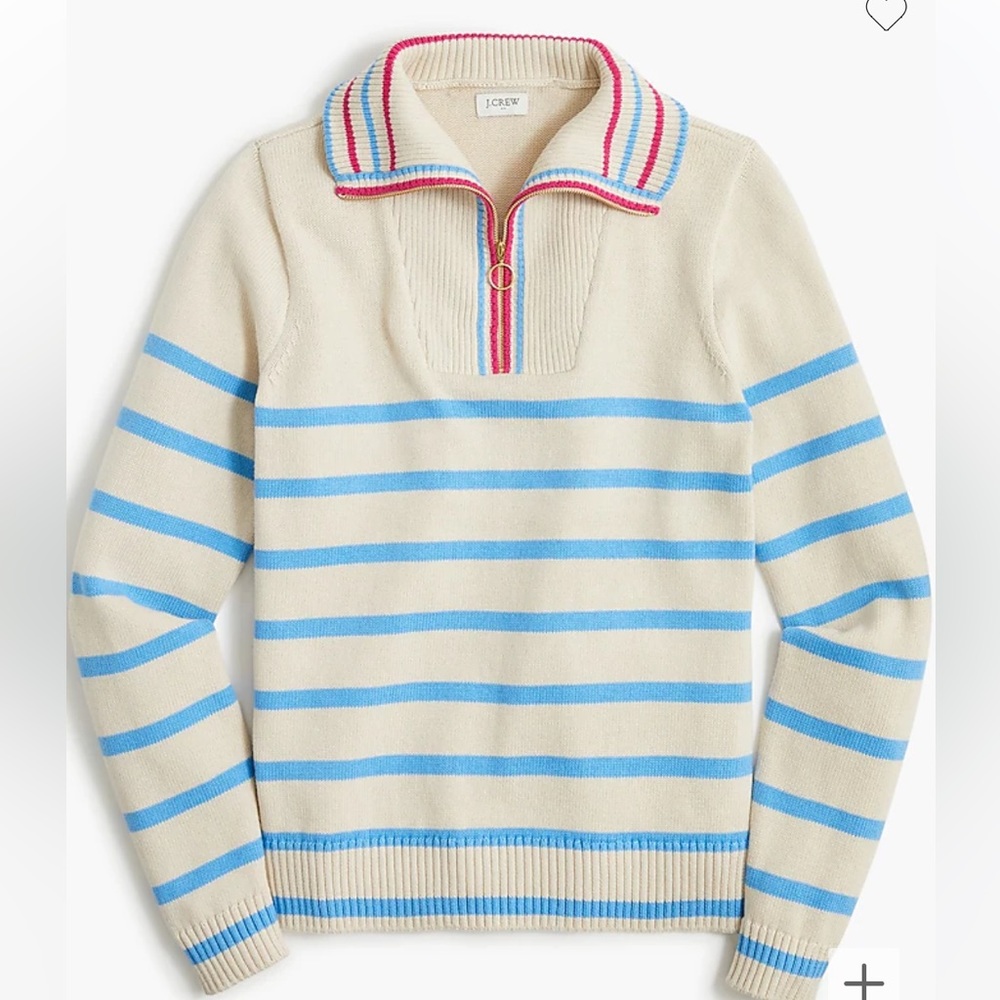 j crew factory half zip pullover